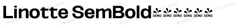 Linotte SemBold字体转换